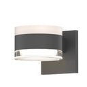 Sonneman 7302-FW.FH Reals Up/Down LED Sconce White / Clear Cylinder Lens-Clear Glass Shade 2