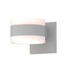 Sonneman 7302-FW.FW Reals Up/Down LED Sconce White Cylinder Lens-White Glass Shade 3