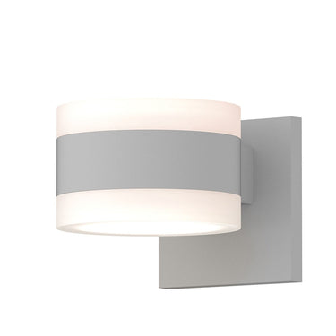 Sonneman 7302-FW.FW Reals Up/Down LED Sconce White Cylinder Lens-White Glass Shade 3