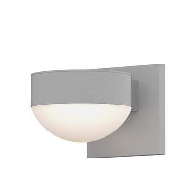 Sonneman 7302-PL.DL Reals Up/Down LED Sconce Plate / Dome Lens-White Glass Shade 3