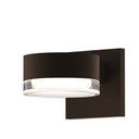 Sonneman 7302-PL.FH Reals Up/Down LED Sconce Plate / Clear Cylinder Lens-Clear Glass Shade 1