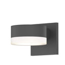 Sonneman 7302-PL.FW Reals Up/Down LED Sconce Plate / White Cylinder Lens-White Glass Shade 2