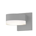 Sonneman 7302-PL.FW Reals Up/Down LED Sconce Plate / White Cylinder Lens-White Glass Shade 3