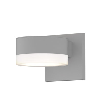 Sonneman 7302-PL.FW Reals Up/Down LED Sconce Plate / White Cylinder Lens-White Glass Shade 3