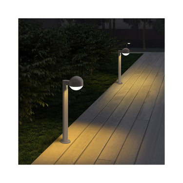 Sonneman 7303-DC.FH Reals 16" LED Bollard Dome Cap / Clear Lens-Clear Glass Shade 4