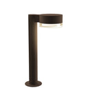 Sonneman 7303-PC.FH Reals 16" LED Bollard Plate Cap / Clear Lens-Clear Glass Shade 1