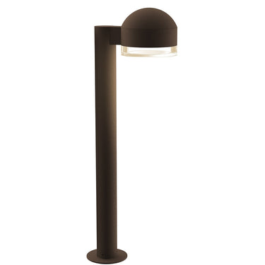 Sonneman 7304-DC.FH Reals 22" LED Bollard Dome Cap / Clear Lens-Clear Glass Shade 1