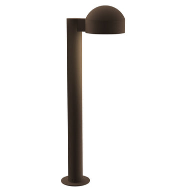 Sonneman 7304-DC.PL Reals 22" LED Bollard Dome Cap / Plate Lens-White Glass Shade 1