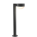 Sonneman 7304-PC.DL Reals 22" LED Bollard Plate Cap / Dome Lens-White Glass Shade 2