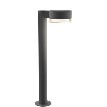Sonneman 7304-PC.FH Reals 22" LED Bollard Plate Cap / Clear Lens-Clear Glass Shade 2