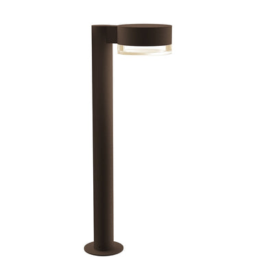 Sonneman 7304-PC.FH Reals 22" LED Bollard Plate Cap / Clear Lens-Clear Glass Shade 1
