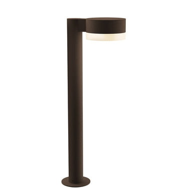 Sonneman 7304-PC.FW Reals 22" LED Bollard Plate Cap / White Lens-White Glass Shade 1