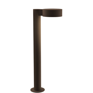 Sonneman 7304-PC.PL Reals 22" LED Bollard Plate Cap / Lens-White Glass Shade 1