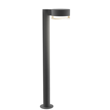 Sonneman 7305-PC.FH Reals 28" LED Bollard Plate Cap / Clear Lens-Clear Glass Shade 2