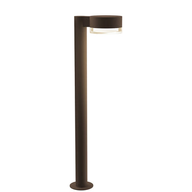 Sonneman 7305-PC.FH Reals 28" LED Bollard Plate Cap / Clear Lens-Clear Glass Shade 1