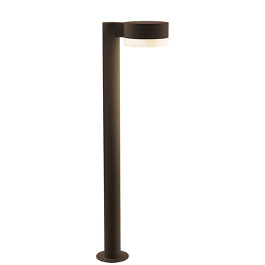 Sonneman 7305-PC.FW Reals 28" LED Bollard Plate Cap / White Lens-White Glass Shade 1