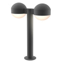 Sonneman 7306-DC.DL Reals 16" LED Double Bollard Dome Cap / Lens-White Glass Shade 2