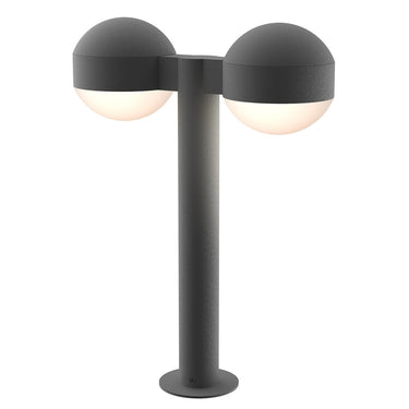 Sonneman 7306-DC.DL Reals 16" LED Double Bollard Dome Cap / Lens-White Glass Shade 2