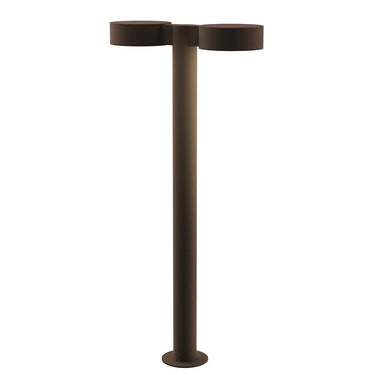 Sonneman 7306-DC.DL Reals 16" LED Double Bollard Dome Cap / Lens-White Glass Shade 3