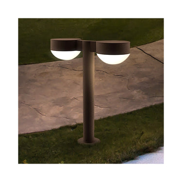 Sonneman 7306-DC.DL Reals 16" LED Double Bollard Dome Cap / Lens-White Glass Shade 4