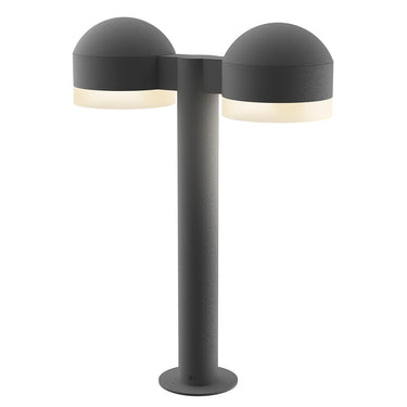 Sonneman 7306-DC.FW Reals 16" LED Double Bollard Dome Cap / White Lens-White Glass Shade 2