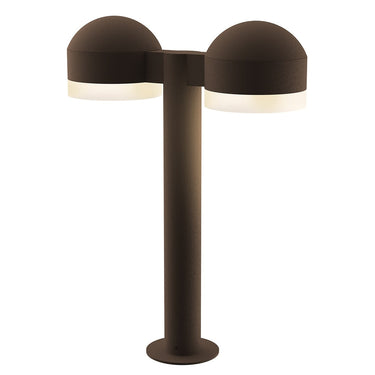 Sonneman 7306-DC.FW Reals 16" LED Double Bollard Dome Cap / White Lens-White Glass Shade 1