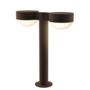 Sonneman 7306-PC.DL Reals 16" LED Double Bollard Plate Cap / Dome Lens-White Glass Shade 1