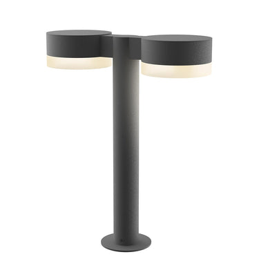 Sonneman 7306-PC.FW Reals 16" LED Double Bollard Plate Cap / White Lens-White Glass Shade 2