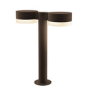 Sonneman 7306-PC.FW Reals 16" LED Double Bollard Plate Cap / White Lens-White Glass Shade 1