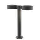 Sonneman 7306-PC.PL Reals 16" LED Double Bollard Plate Cap / Lens-White Glass Shade 2