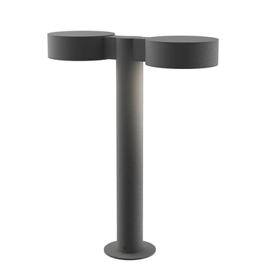 Sonneman 7306-PC.PL Reals 16" LED Double Bollard Plate Cap / Lens-White Glass Shade 2
