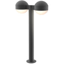 Sonneman 7307-DC.DL Reals 22" LED Double Bollard Dome Cap / Lens-White Glass Shade 2