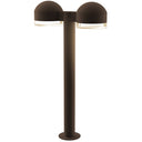 Sonneman 7307-DC.FH Reals 22" LED Double Bollard Dome Cap / Clear Lens-Clear Glass Shade 1