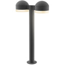 Sonneman 7307-DC.FW Reals 22" LED Double Bollard in Dome Cap / White Lens-White Glass Shade 2
