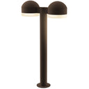 Sonneman 7307-DC.FW Reals 22" LED Double Bollard in Dome Cap / White Lens-White Glass Shade 1