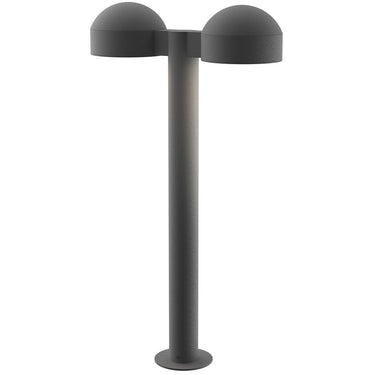 Sonneman 7307-DC.PL Reals 22" LED Double Bollard Dome Cap / Plate Lens-White Glass Shade 2
