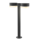 Sonneman 7307-PC.FW Reals 22" LED Double Bollard Plate Cap / White Lens-White Glass Shade 2