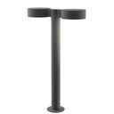 Sonneman 7307-PC.PL Reals 22" LED Double Bollard Plate Cap / Lens-White Glass Shade 2