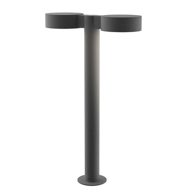 Sonneman 7307-PC.PL Reals 22" LED Double Bollard Plate Cap / Lens-White Glass Shade 2