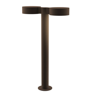 Sonneman 7307-PC.PL Reals 22" LED Double Bollard Plate Cap / Lens-White Glass Shade 1