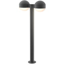 Sonneman 7308-DC.DL Reals 28" LED Double Bollard Dome Cap / Lens-White Glass Shade 2