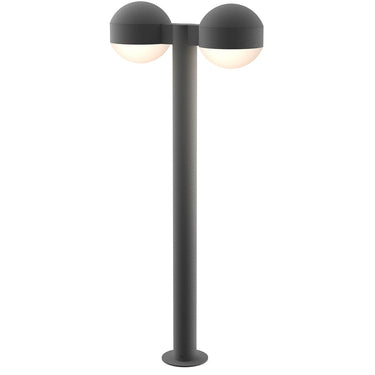 Sonneman 7308-DC.DL Reals 28" LED Double Bollard Dome Cap / Lens-White Glass Shade 2