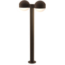 Sonneman 7308-DC.DL Reals 28" LED Double Bollard Dome Cap / Lens-White Glass Shade 1