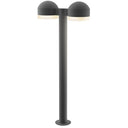 Sonneman 7308-DC.FW Reals 28" LED Double Bollard Dome Cap / White Lens-White Glass Shade 2