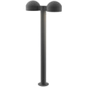 Sonneman 7308-DC.PL Reals 28" LED Double Bollard Dome Cap / Plate Lens-White Glass Shade 2