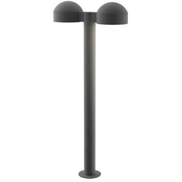 Sonneman 7308-DC.PL Reals 28" LED Double Bollard Dome Cap / Plate Lens-White Glass Shade 2