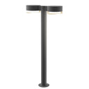 Sonneman 7308-PC.FH Reals 28" LED Double Bollard Plate Cap / Clear Lens-Clear Glass Shade 2