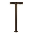 Sonneman 7308-PC.FH Reals 28" LED Double Bollard Plate Cap / Clear Lens-Clear Glass Shade 1