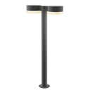 Sonneman 7308-PC.FW Reals 28" LED Double Bollard Plate Cap / White Lens-White Glass Shade 2
