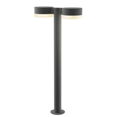 Sonneman 7308-PC.FW Reals 28" LED Double Bollard Plate Cap / White Lens-White Glass Shade 2